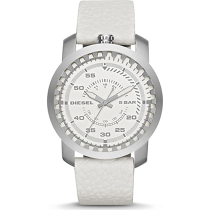 Diesel DZ1158 Uhrenarmband Leder Weiss