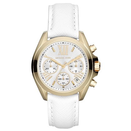 Michael Kors MK2302 Uhrenarmband Leder Weiss