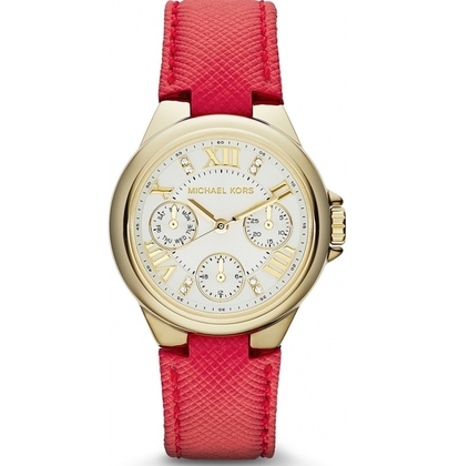 Michael Kors MK2321 Uhrenarmband Leder Rot