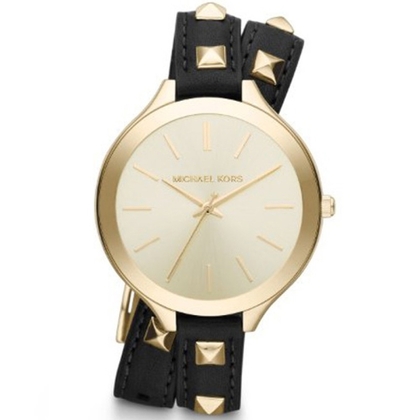 Michael Kors MK2317 Uhrenarmband Leder Schwarz