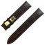 Original Christiaan van der Klaauw Uhrenarmband Echtes Alligatorleder Dunkelbraun XL 20mm
