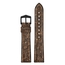 Hirsch Stone Performance Uhrenarmband Schiefer / Kautschuk - Braun