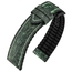 Hirsch Stone Performance Uhrenarmband Schiefer / Kautschuk - Grün