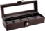 La Royale Classico 5 Uhrenbox Braun mit Fenster - 5 Uhren