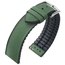 Hirsch Arne Performance Recyceltes Uhrenarmband Dunkelgrün Seaqual® PET / Schwarzer Kautschuk