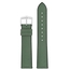 Hirsch Arne Performance Recyceltes Uhrenarmband Dunkelgrün Seaqual® PET / Schwarzer Kautschuk