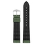 Hirsch Arne Performance Recyceltes Uhrenarmband Dunkelgrün Seaqual® PET / Schwarzer Kautschuk