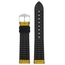 Hirsch Arne Performance Recyceltes Uhrenarmband Gelb PET / Schwarzer Kautschuk - Limited Edition