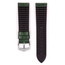 Hirsch Paul Performance Uhrenarmband Grün / Schwarz / Leder / Kautschuk 300m WR