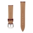 Kalbsleder Crocograin Uhrenarmband Glänzend Weinrot