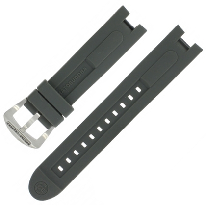 Buddha to Buddha Uhrenarmband für Aquatic Explorer BTB.M.D... 46mm Uhren - Grau Gummi 21mm