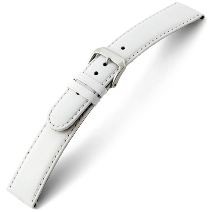 Rios Arizona Uhrenarmband Sattelleder Weiss