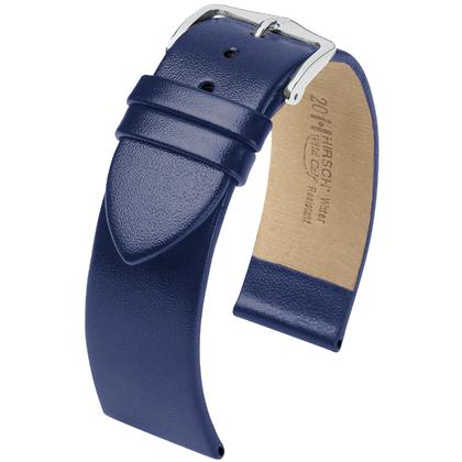 Hirsch Wild Calf Uhrenarmband Blau