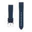 Segeltuch Struktur Uhrenarmband FKM Gummi Blau
