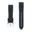 Segeltuch Struktur Uhrenarmband FKM Gummi Schwarz