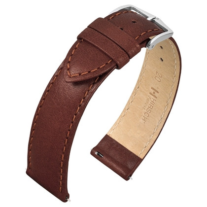 Hirsch Forest Uhrenarmband Büffelkalb Braun