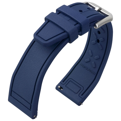 IWC Stil Uhrenarmband FKM Gummi Blau