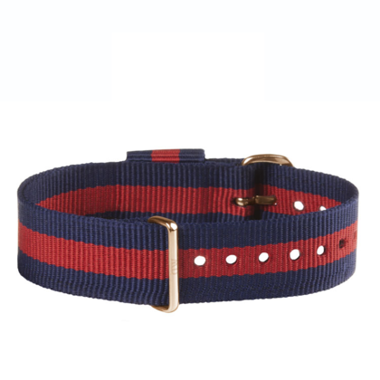 Daniel Wellington 18mm Classic Oxford NATO Uhrenarmband mit Roségoldfarbiger Schliesse