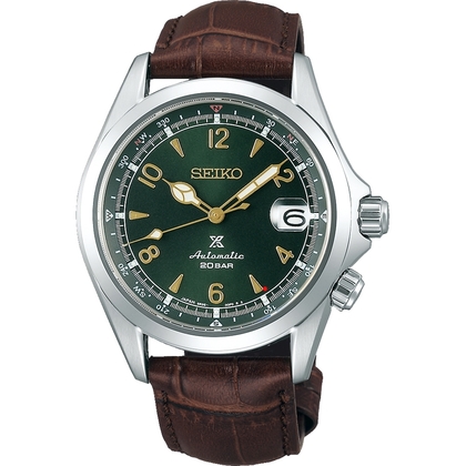 Seiko Prospex Alpinist Uhrenarmband SPB121 SBDC091 Leder Braun 20mm