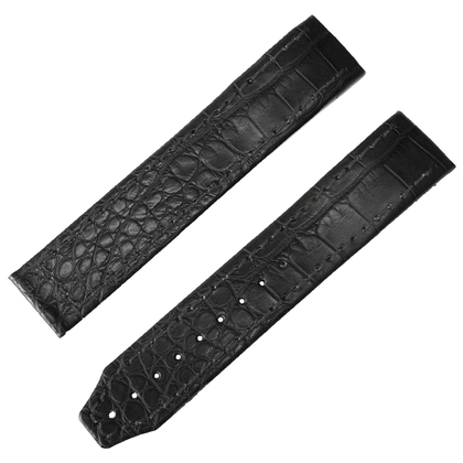 Maurice Lacroix Masterpiece Tonneau MP6119 MP6439 Uhrenarmband Louisiana Krokodil 21/20 mm - Schwarz