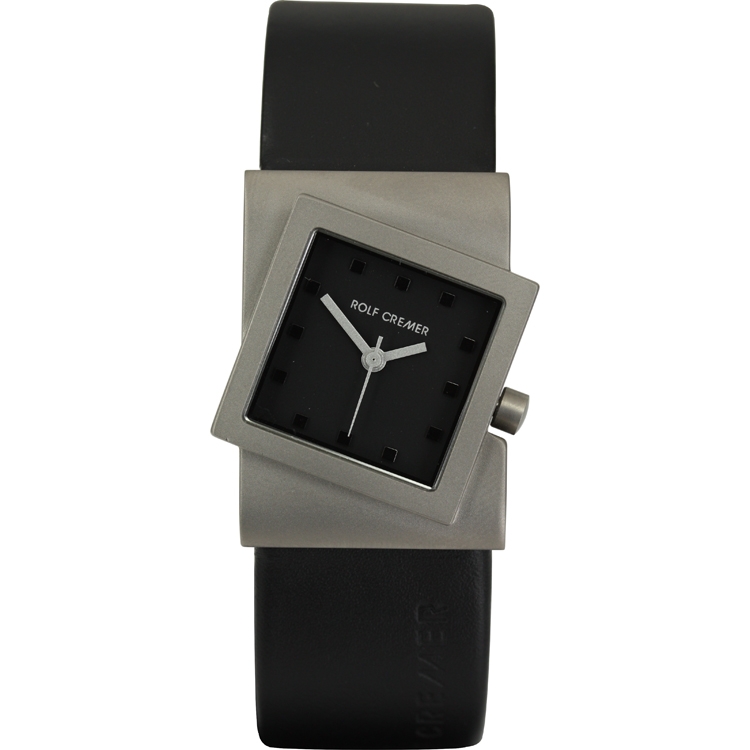 Rolf Cremer Turn 492350 Uhrenarmband Schwarz Leder 22mm