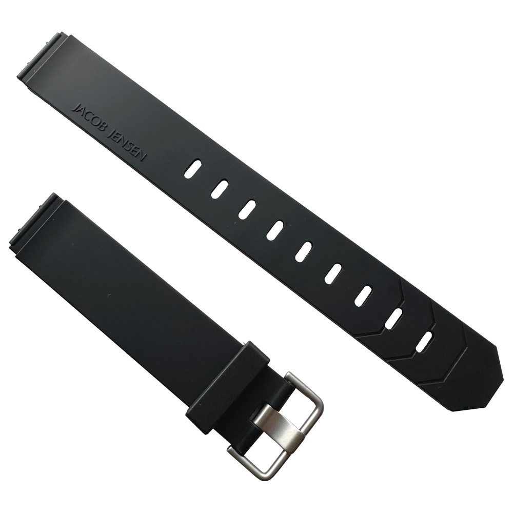 Jacob Jensen 722, 740, 741, 742, 743 Uhrenarmband Gummi 17mm 