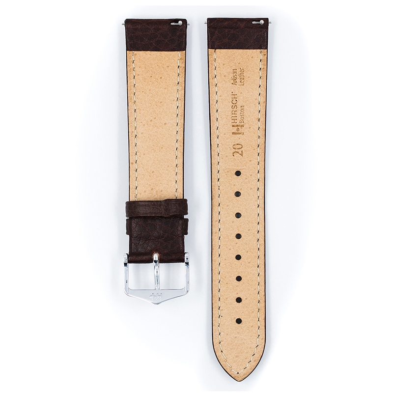 Hirsch Boston Uhrenarmband Büffelkalb Braun