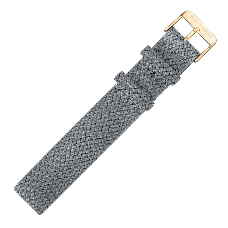 Paul Hewitt Perlon Uhrenarmband Grau 20mm