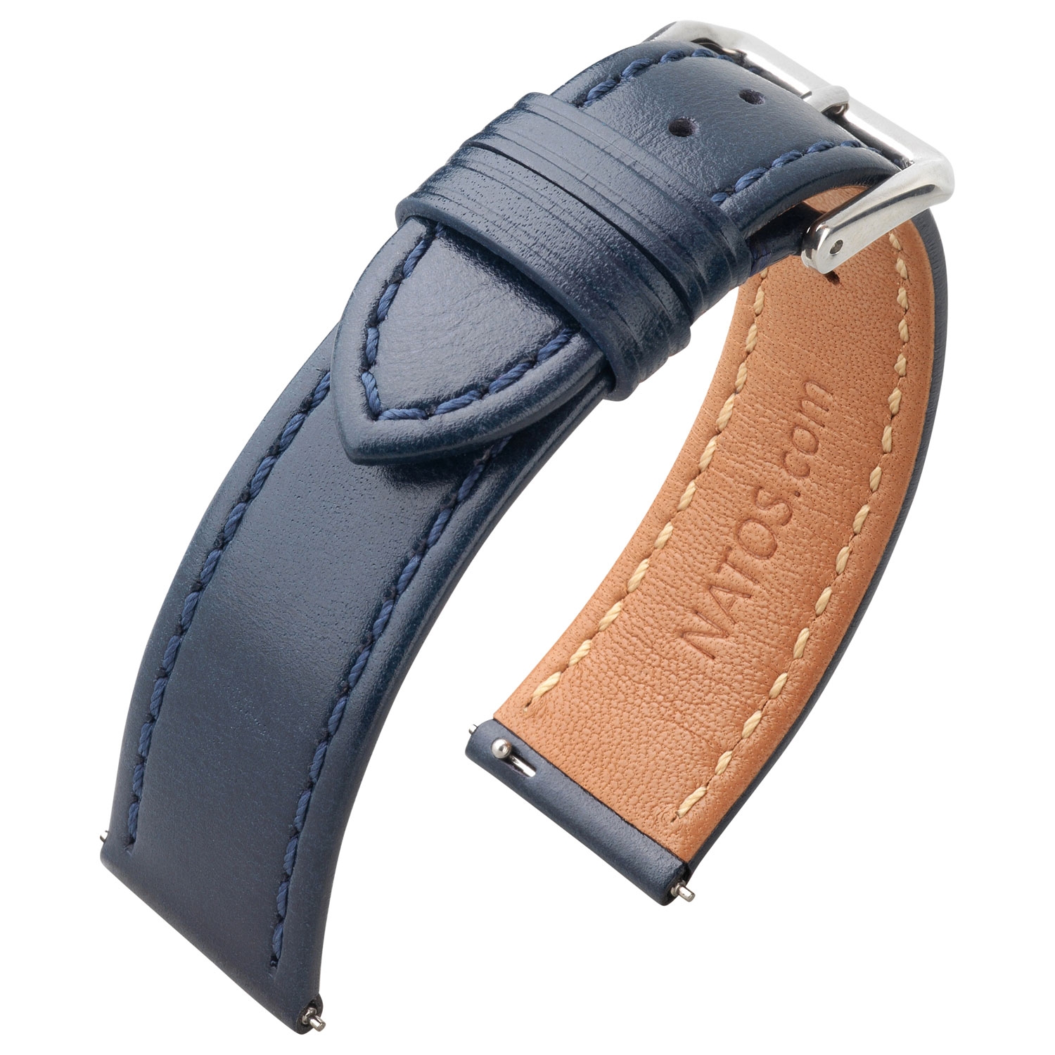 Uhrenarmband Italienisches Kalbsleder Blau
