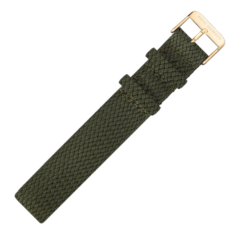 Paul Hewitt Perlon Uhrenarmband Grün 20mm