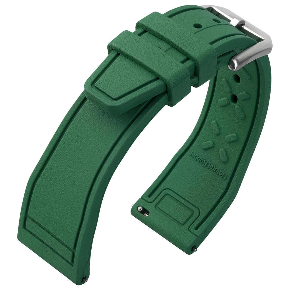 IWC Stil Uhrenarmband FKM Gummi Grün
