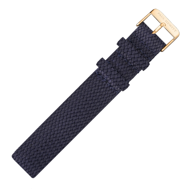 Paul Hewitt Perlon Uhrenarmband Marineblau 20mm