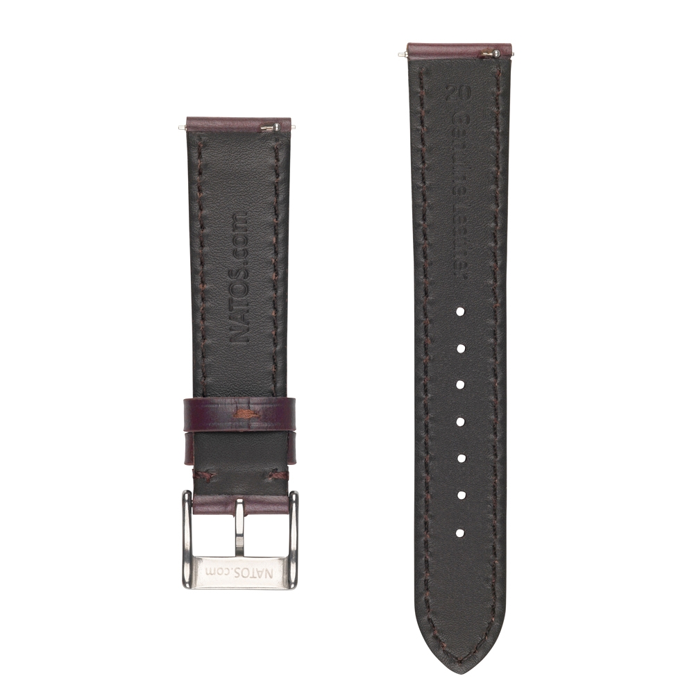 Kalbsleder Uhrenarmband Dunkelbraun