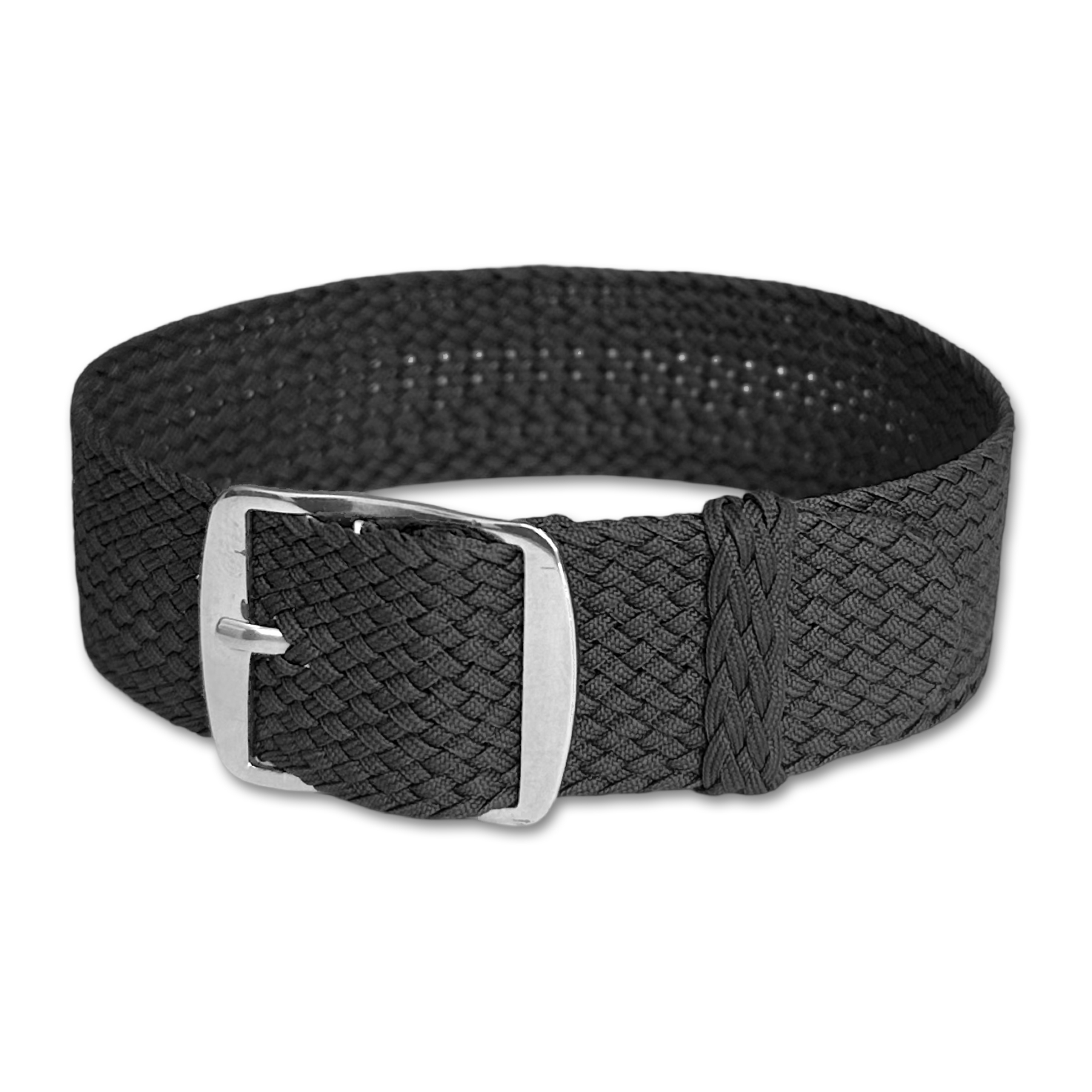 Perlon Gewobenes Uhrenarmband Anthrazit