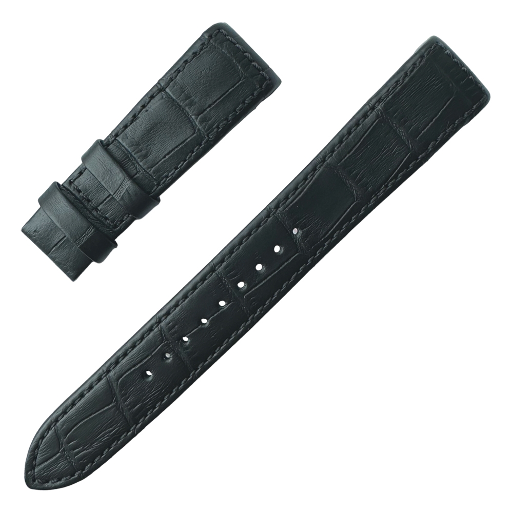 Seiko Premier Uhrenarmband SNP061 Leder Schwarz