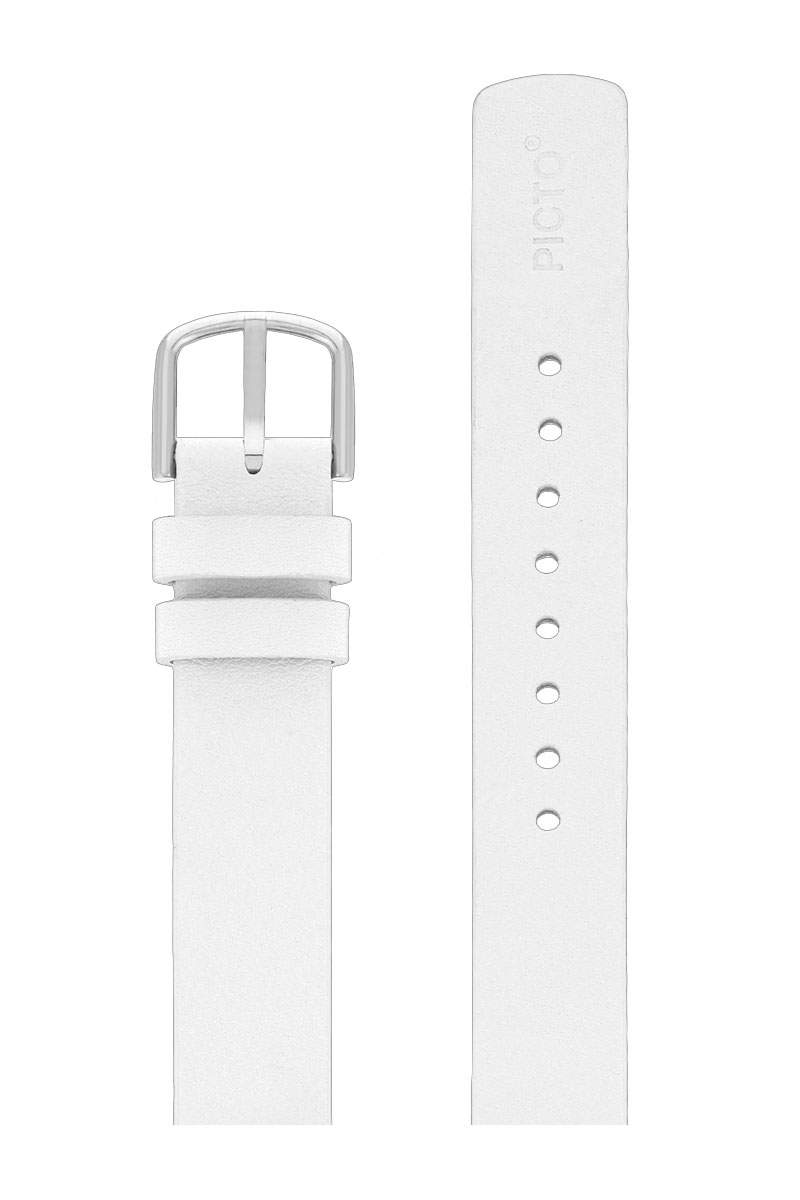 Picto Uhrenarmband Leder Weiss 14mm
