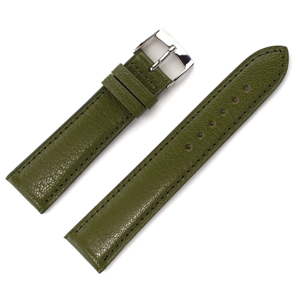 LIC Madras Ziegenleder Uhrenarmband Olive