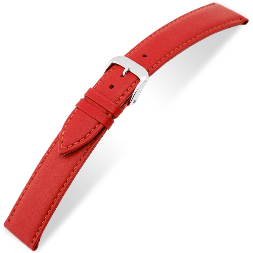 Happel Arezzo Uhrenarmband Italienisches Kalbsleder Rot