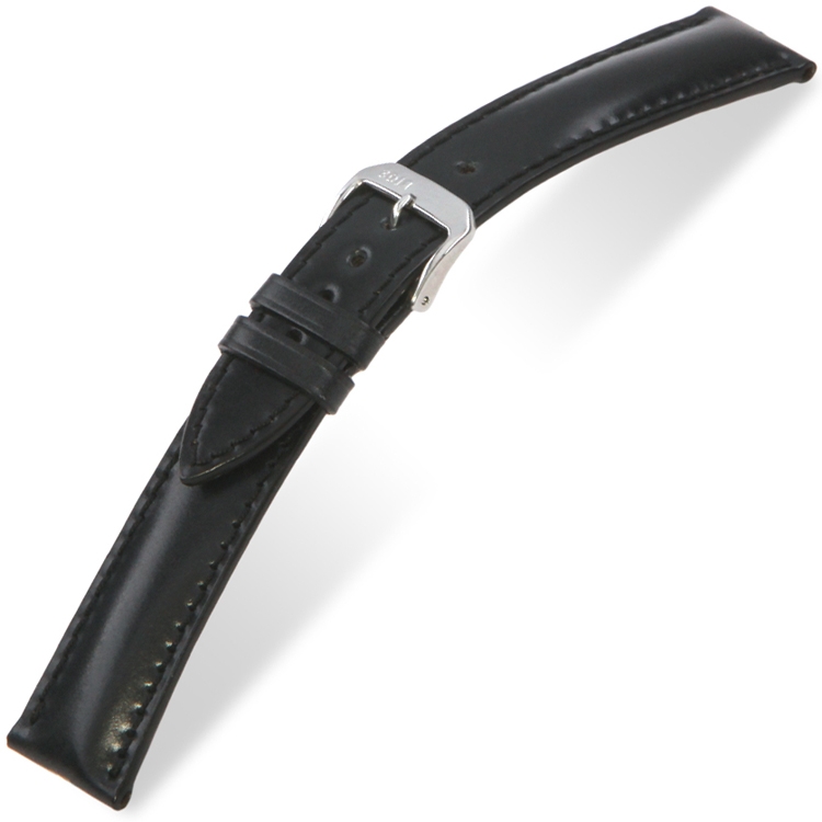 Rios Chicago Uhrenarmband Shell Cordovan Schwarz