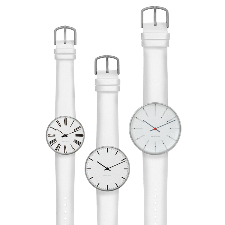 Arne Jacobsen Uhrenarmband für Bankers, City Hall, Roman & Station Watch - Weiss