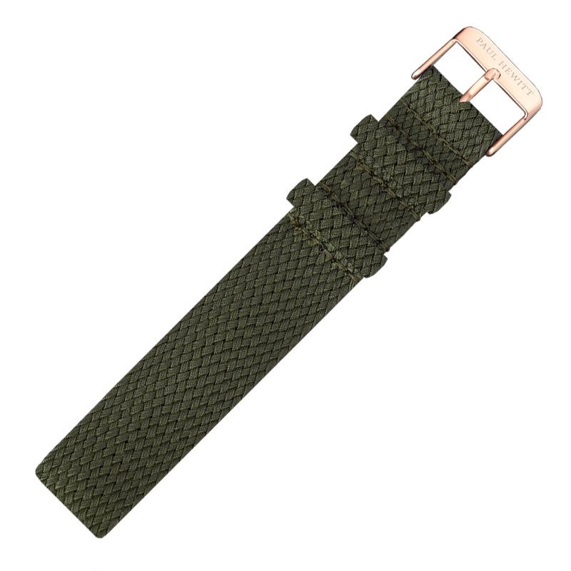 Paul Hewitt Perlon Uhrenarmband Grün 20mm