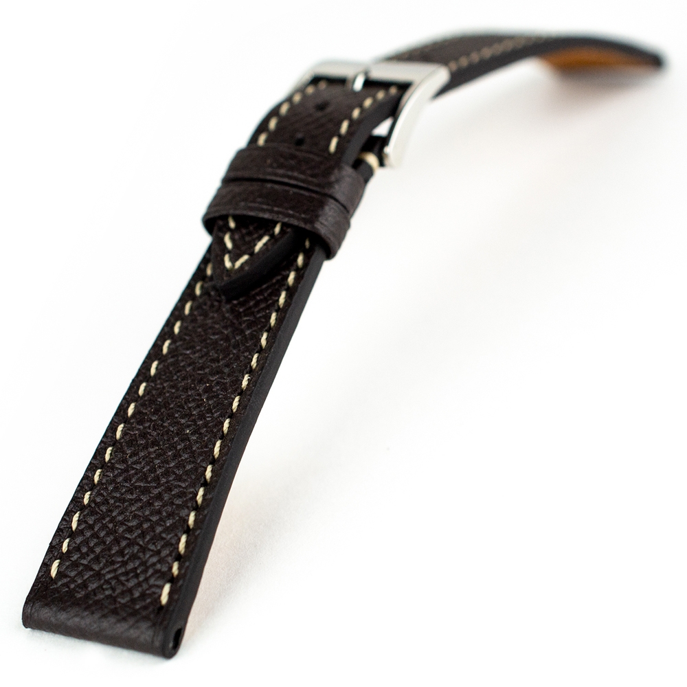 LIC Epsom Uhrenarmband Kalbsleder Schokoladebraun