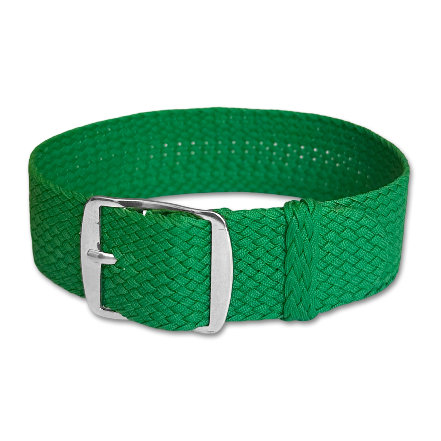 Perlon Gewobenes Uhrenarmband Grün