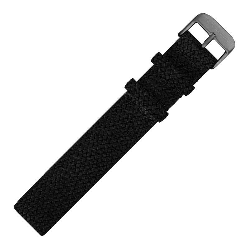 Paul Hewitt Perlon Uhrenarmband Schwarz 20mm
