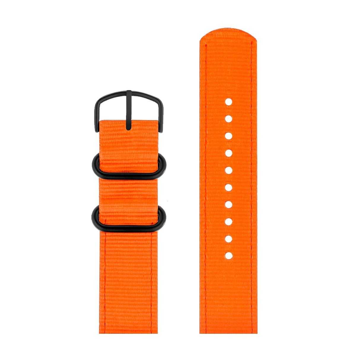 Picto Uhrenarmband Ghost Nets - Wiederverwerteter Kunststoff Orange - 20mm