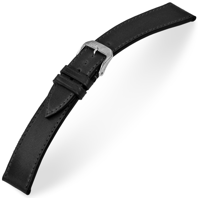 Rios Seattle Uhrenarmband Shell Cordovan Schwarz