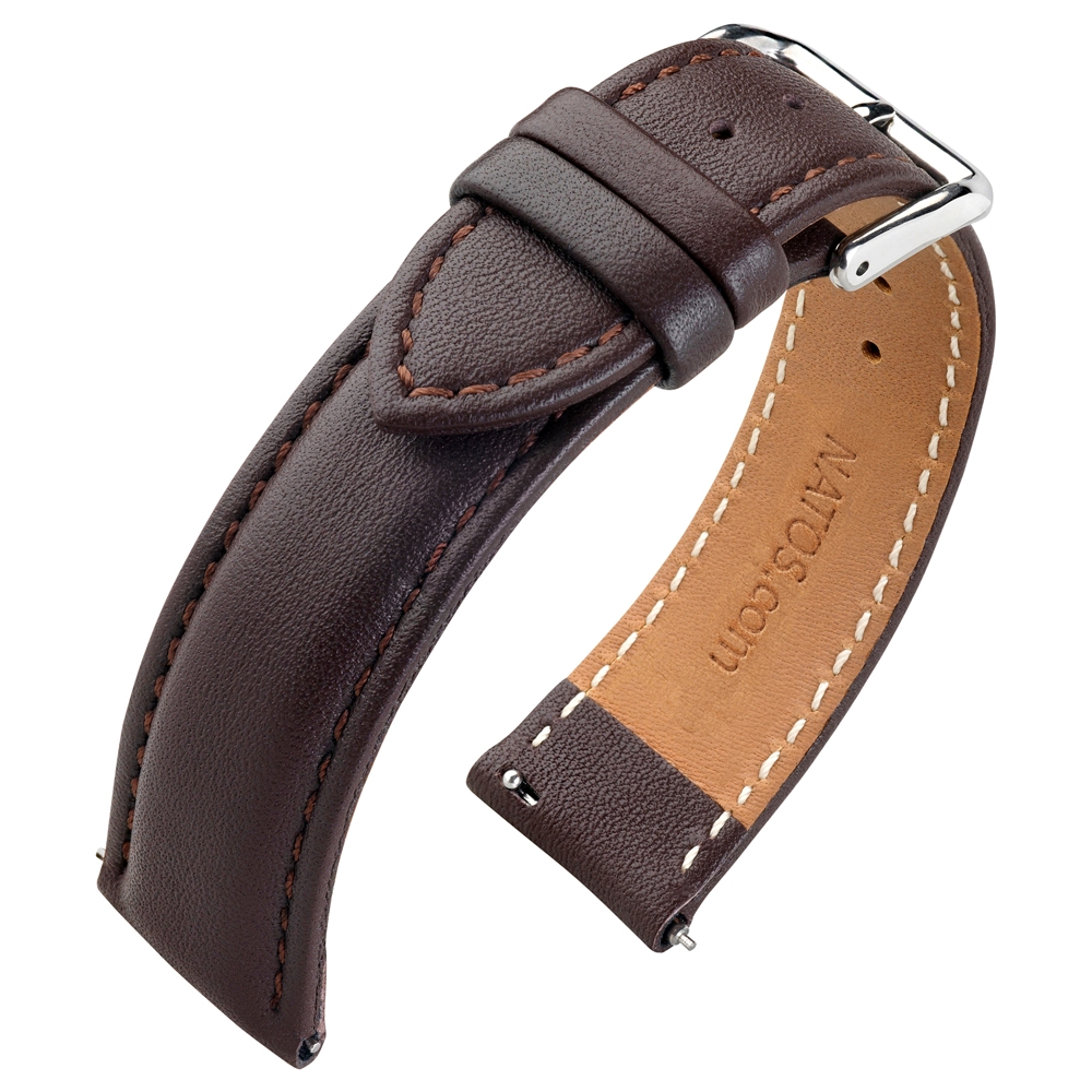 Nappa Uhrenarmband Kalbsleder Braun