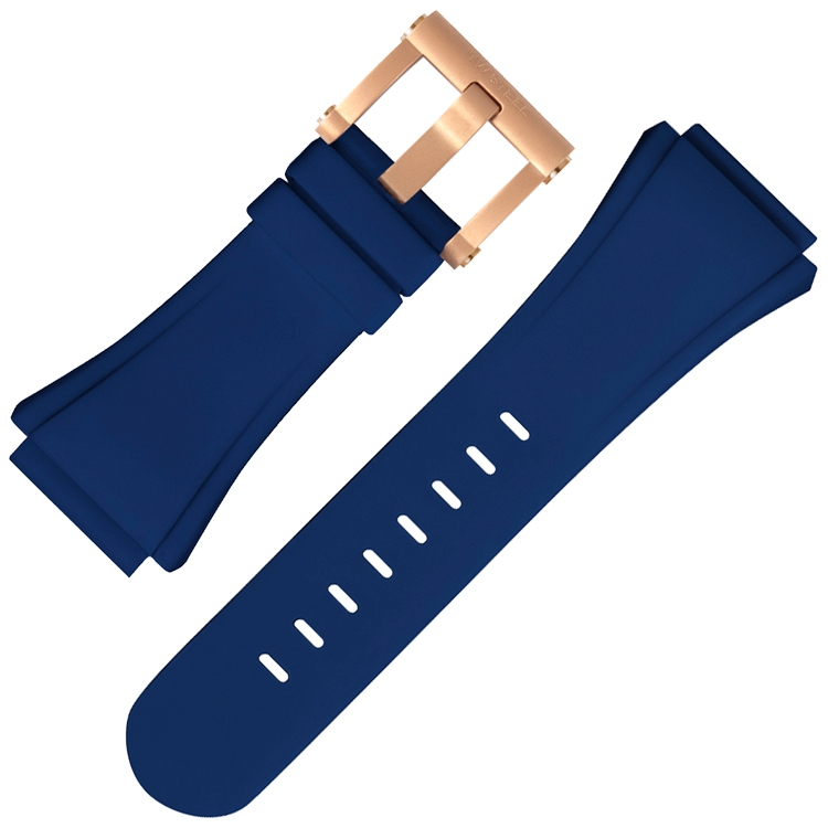 TW Steel Uhrenarmband CEO Tech Gummi Blau 44mm 