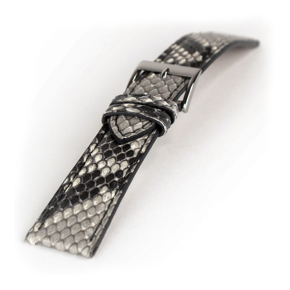 LIC Kalahari Echtes Pythonleder Uhrenarmband Natur