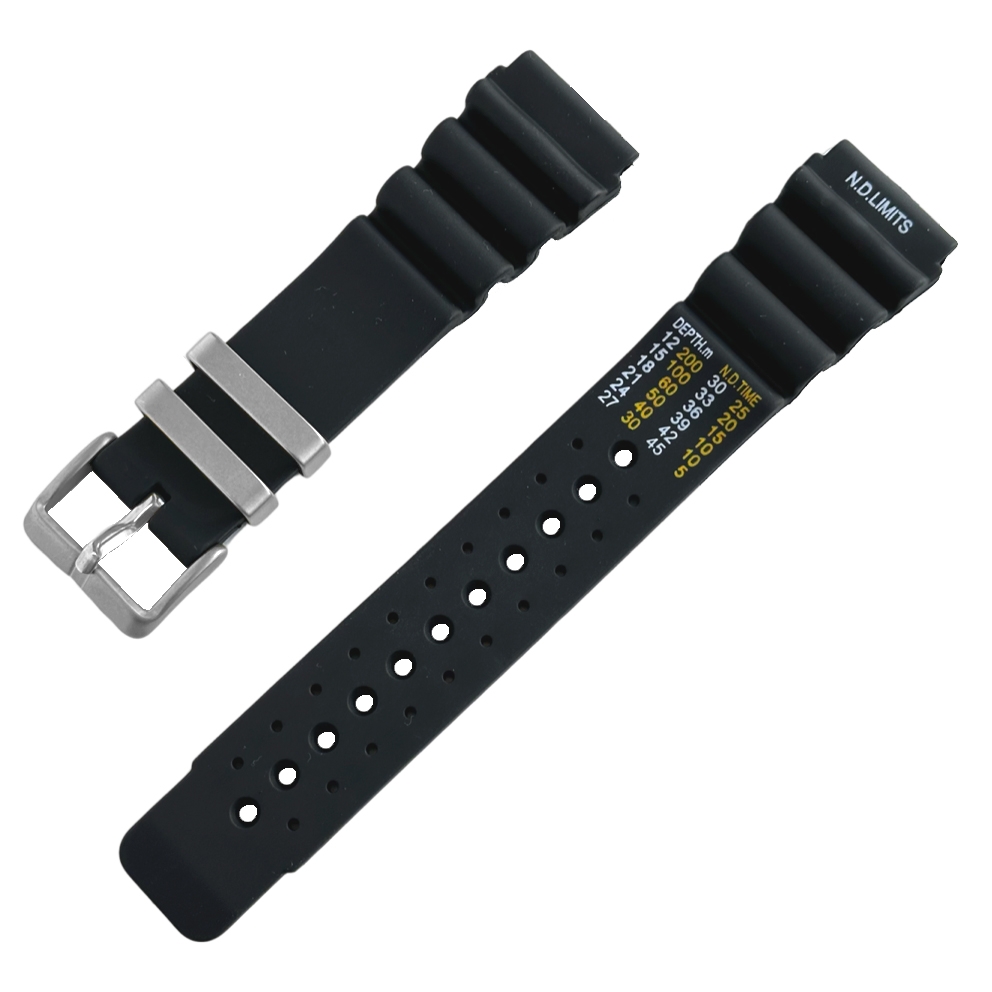 Citizen Promaster Uhrenarmband Typ No Decompression Limits Schwarz - Bandhalter Stahl